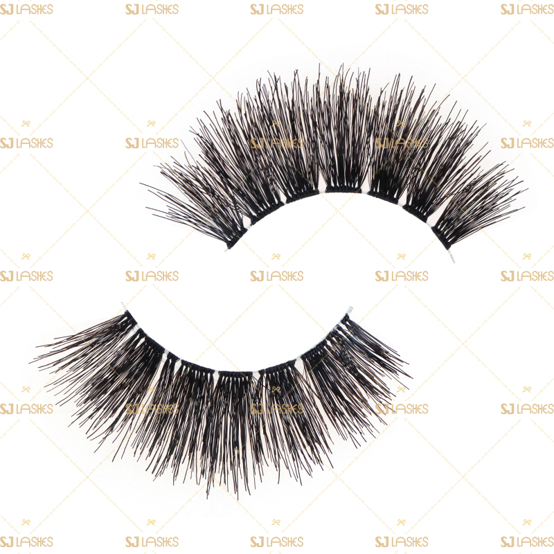 Soft Clear Band Human Hair Lashes #RH01