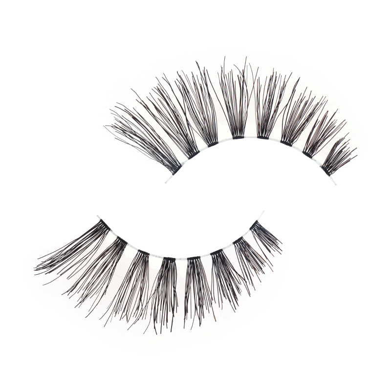 Soft Clear Band Human Hair Lashes #RH02