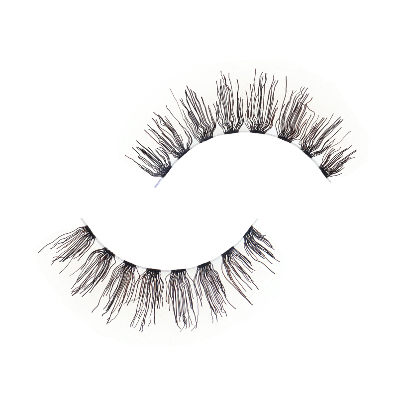 Soft Clear Band Human Hair Lashes #RH03