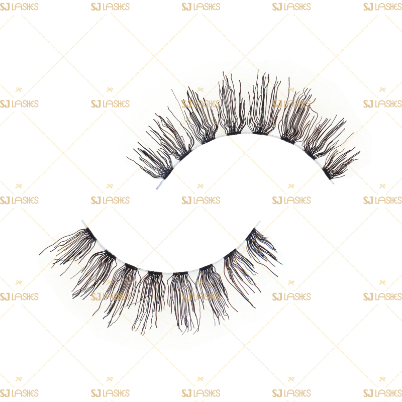 Soft Clear Band Human Hair Lashes #RH03