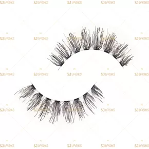 Soft Clear Band Human Hair Lashes #RH03