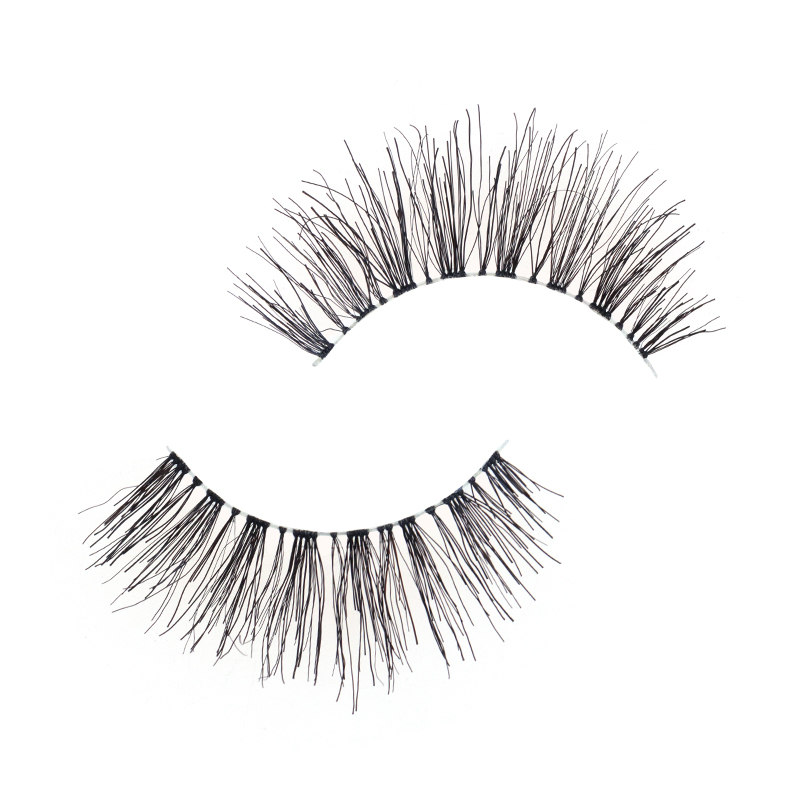 Soft Clear Band Human Hair Lashes #RH05