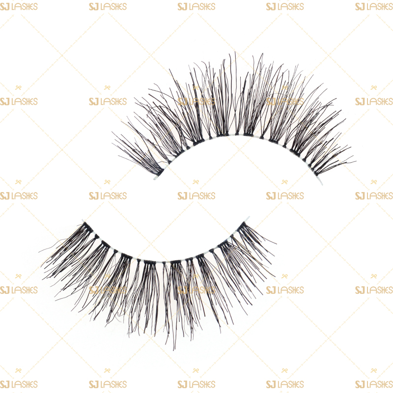 Soft Clear Band Human Hair Lashes #RH05