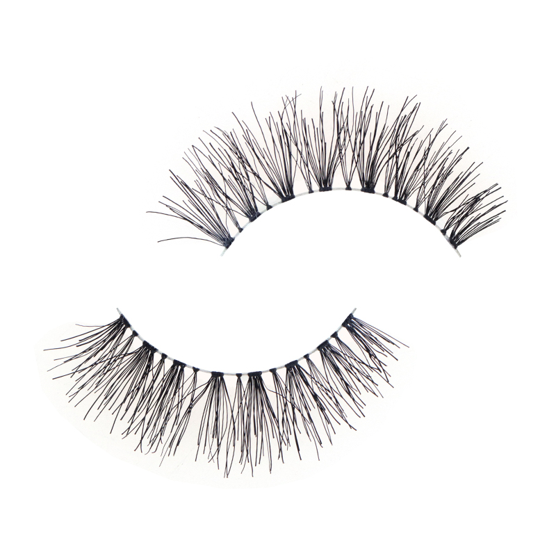 Soft Clear Band Human Hair Lashes #RH06