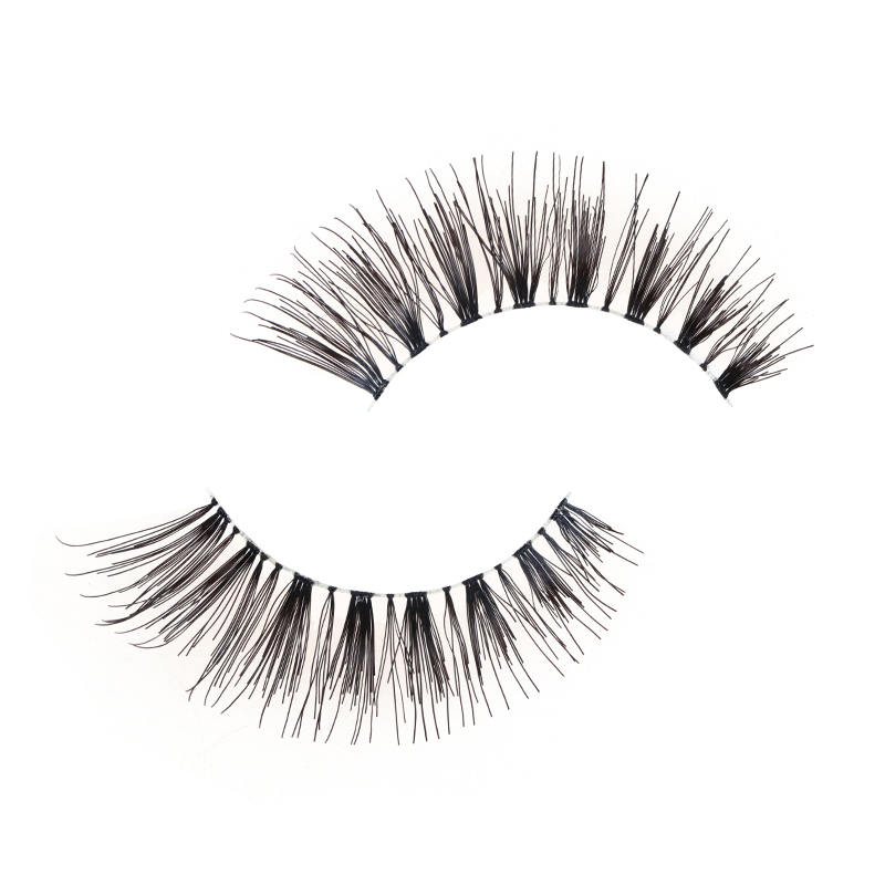 Soft Clear Band Human Hair Lashes #RH09