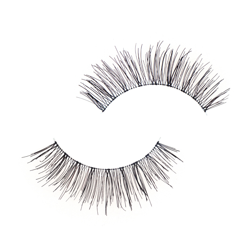 Soft Clear Band Human Hair Lashes #RH14