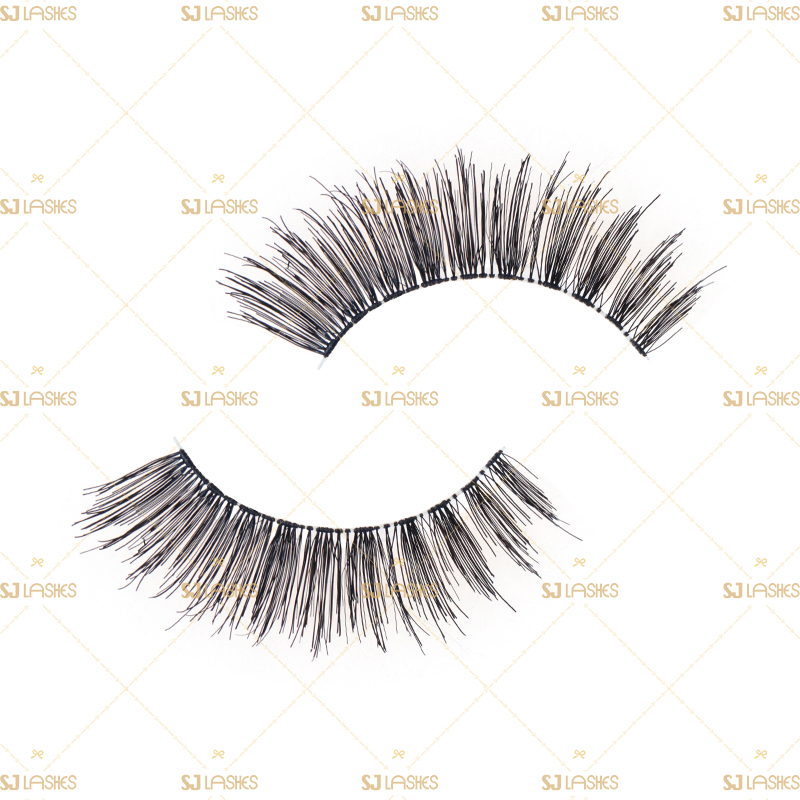 Soft Clear Band Human Hair Lashes #RH15