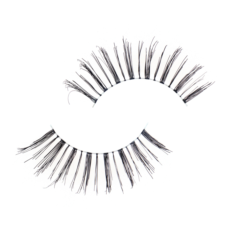 Soft Clear Band Human Hair Lashes #RH19