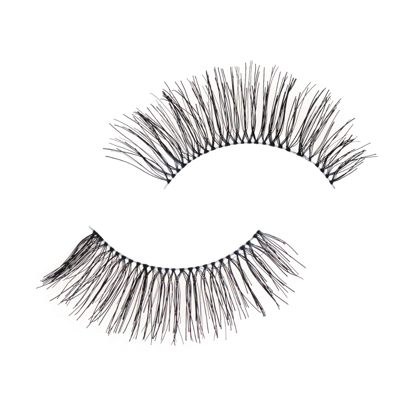 Soft Clear Band Human Hair Lashes #RH21