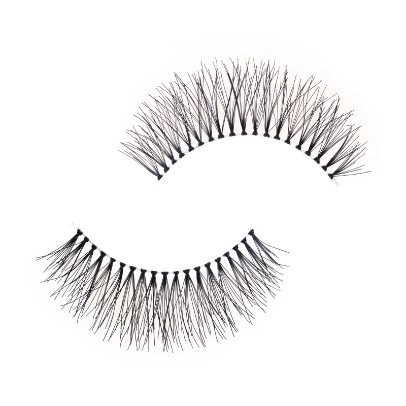 Soft Clear Band Human Hair Lashes #RH24