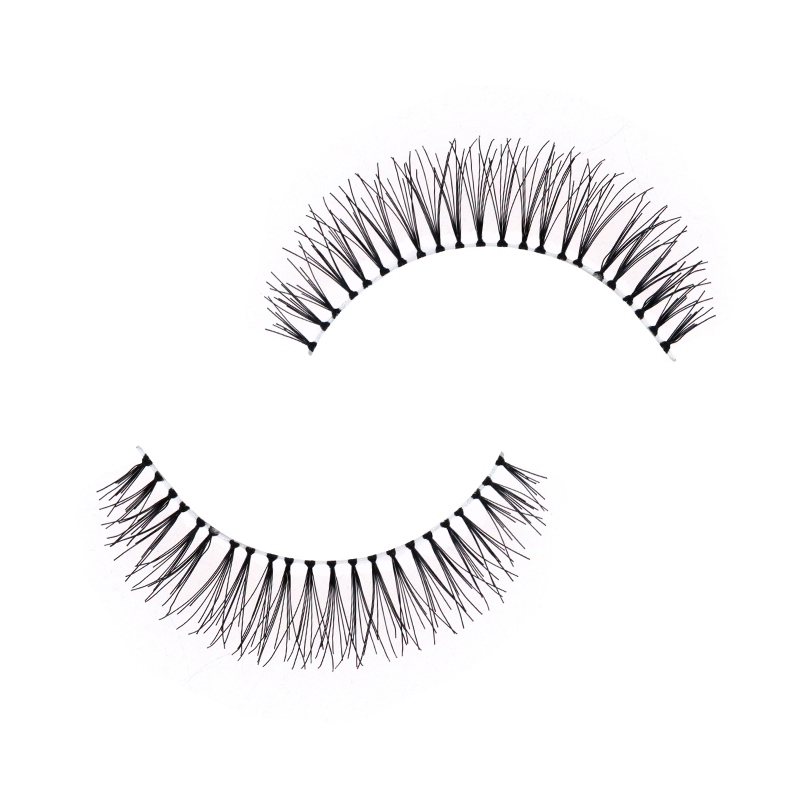 Soft Clear Band Human Hair Lashes #RH26