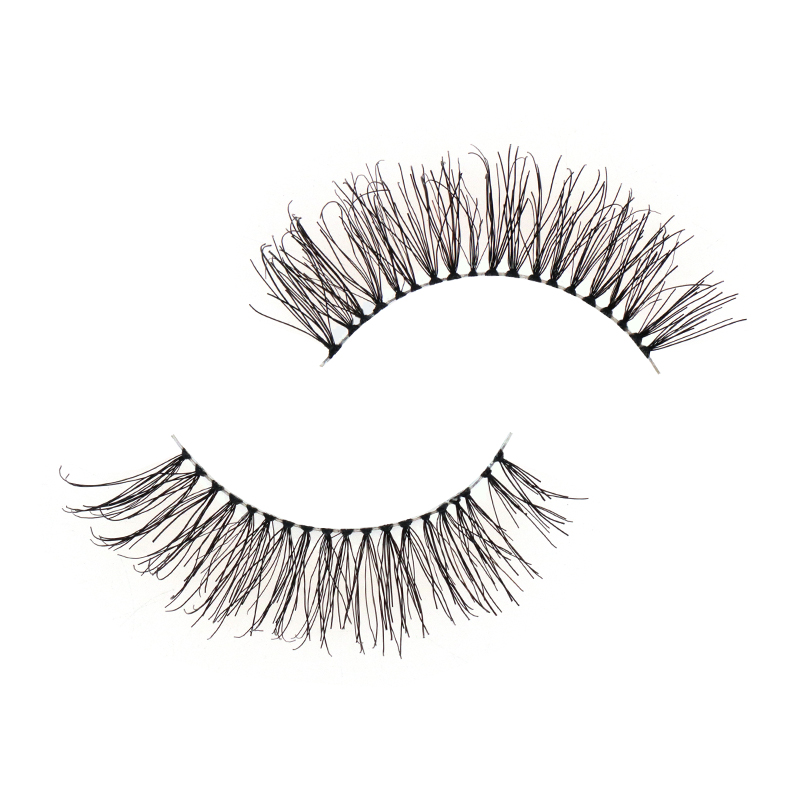 Soft Clear Band Human Hair Lashes #RH27