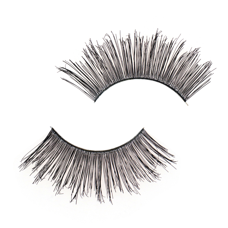 Soft Clear Band Human Hair Lashes #RH31