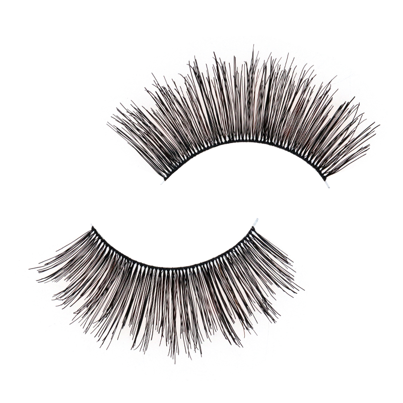 Soft Clear Band Human Hair Lashes #RH32