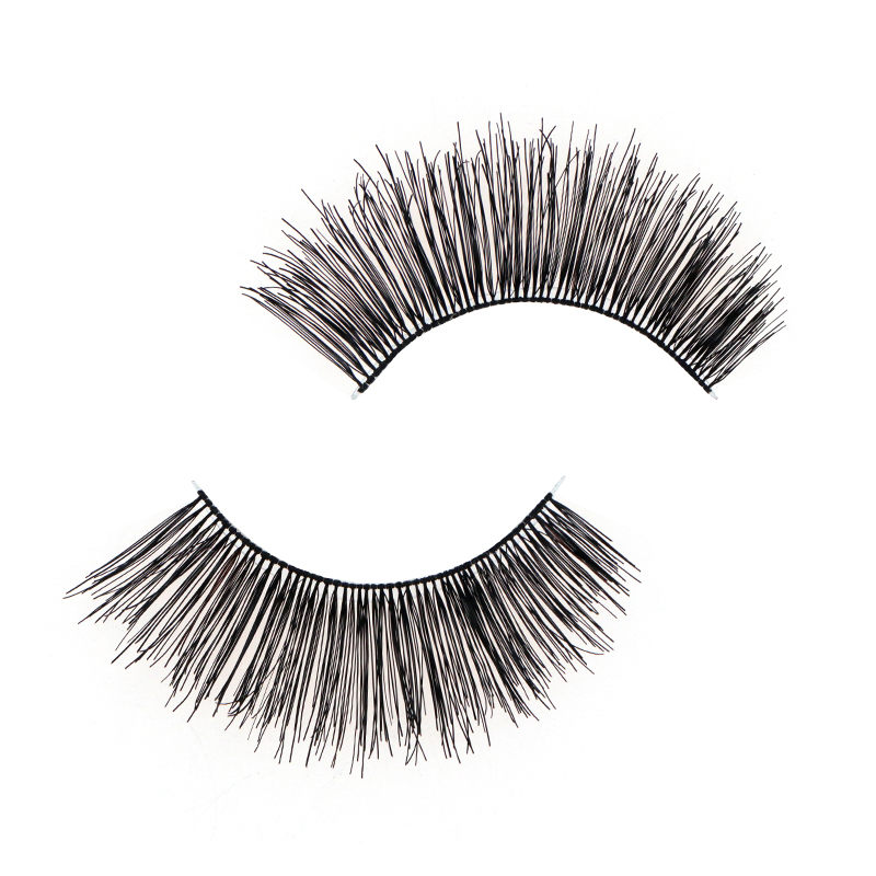 Soft Clear Band Human Hair Lashes #RH33