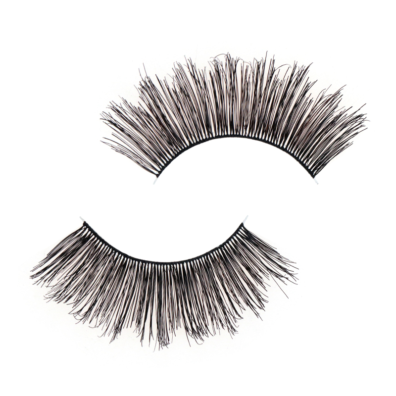 Soft Clear Band Human Hair Lashes #RH35