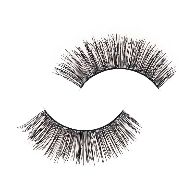 Soft Clear Band Human Hair Lashes #RH36