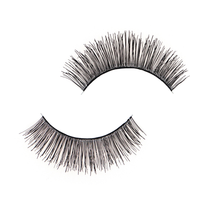 Soft Clear Band Human Hair Lashes #RH37