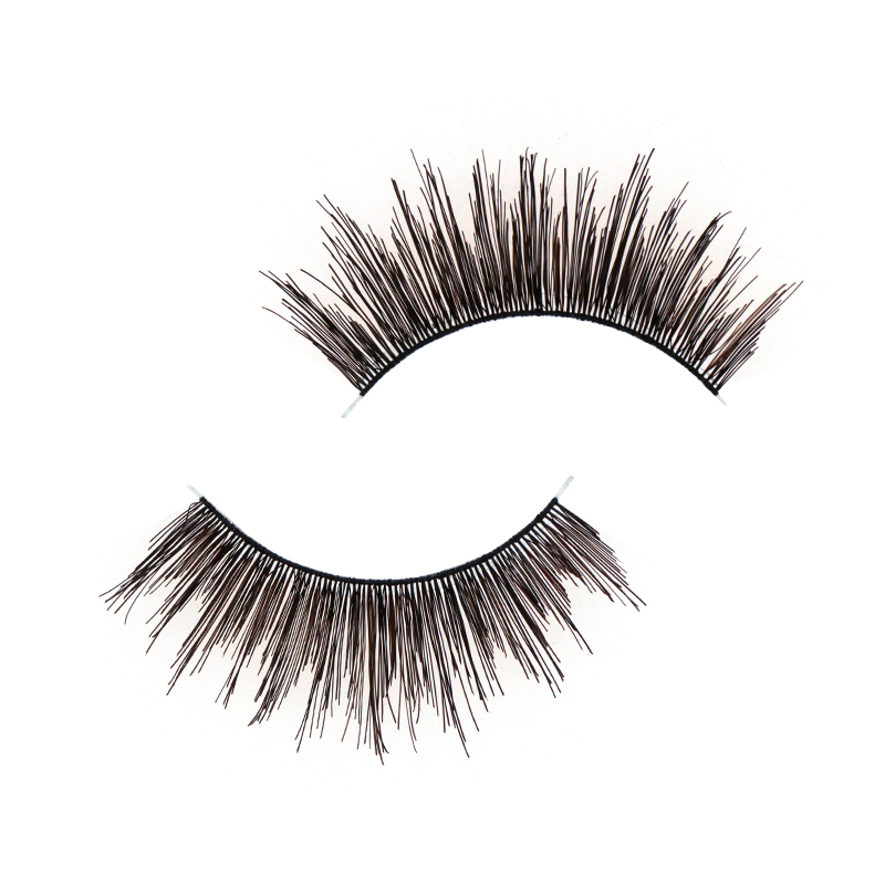 Soft Clear Band Human Hair Lashes #RH39