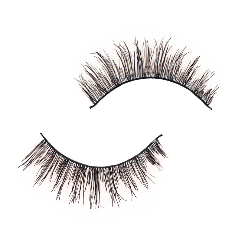 Soft Clear Band Human Hair Lashes #RH42