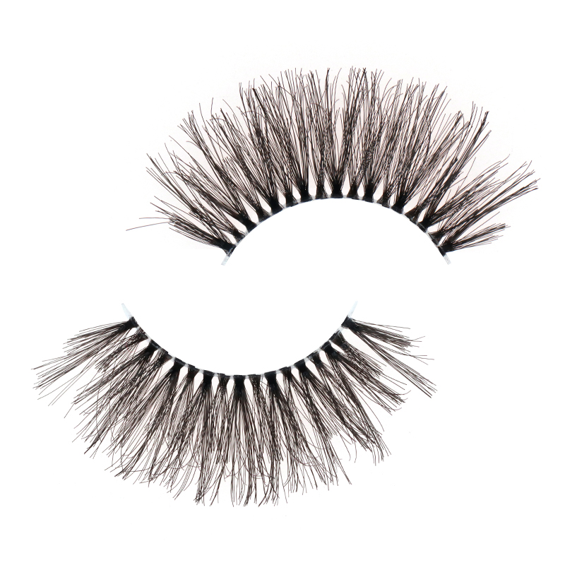 Soft Clear Band Human Hair Lashes #FH02