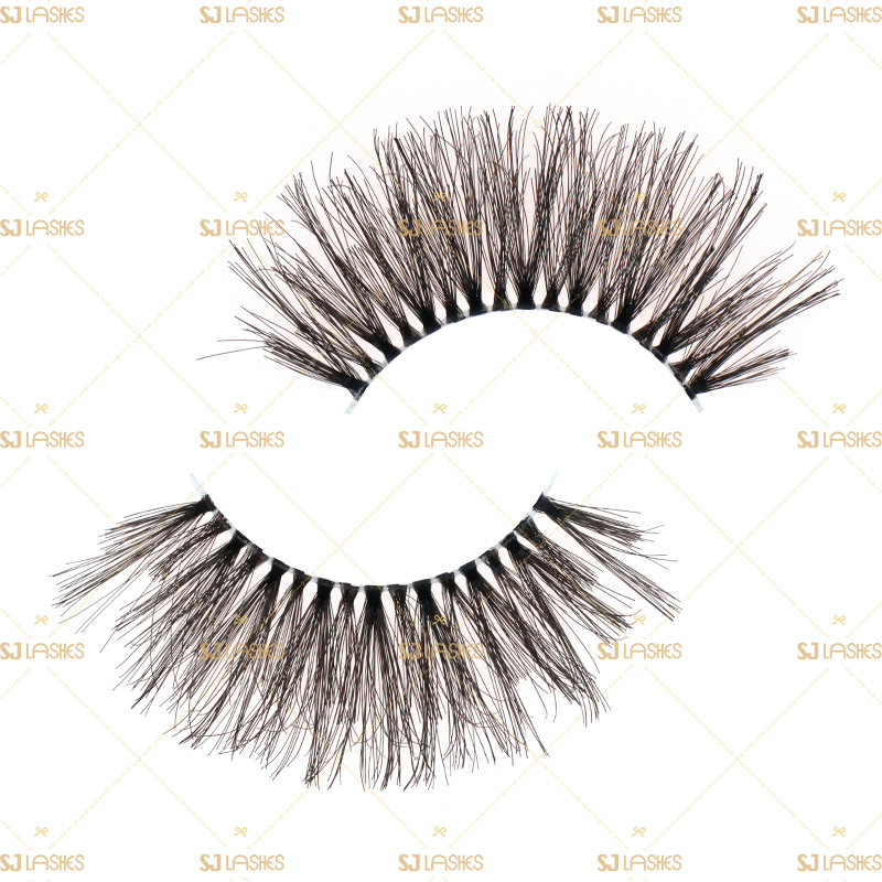 Soft Clear Band Human Hair Lashes #FH02