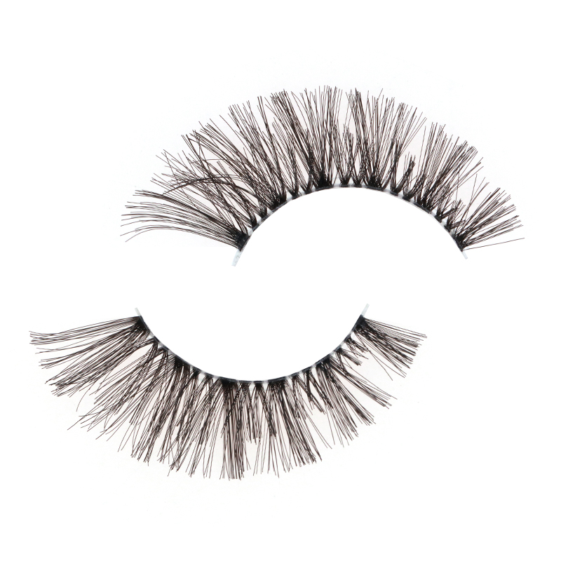 Soft Clear Band Human Hair Lashes #FH03