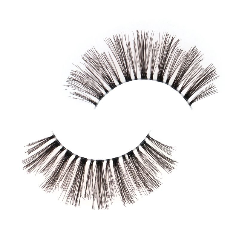 Soft Clear Band Human Hair Lashes #FH04