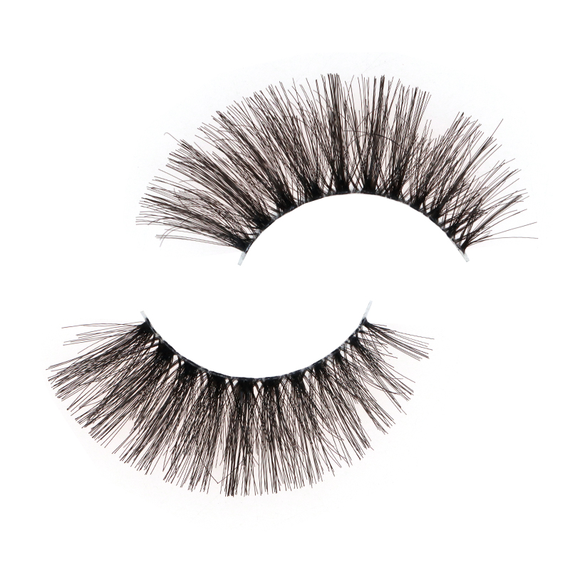 Soft Clear Band Human Hair Lashes #FH05