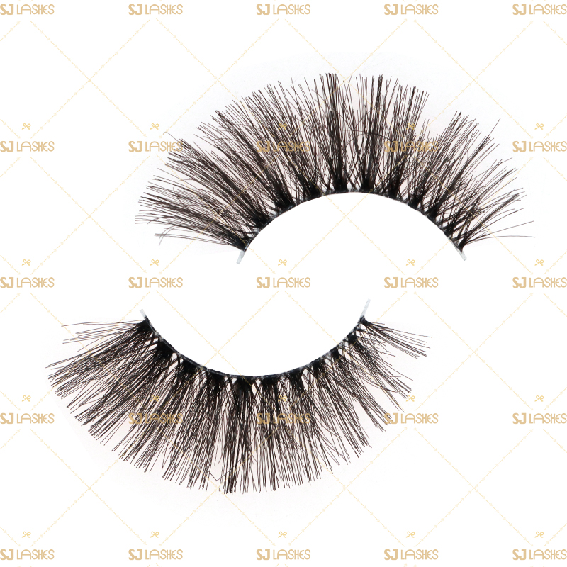 Soft Clear Band Human Hair Lashes #FH05