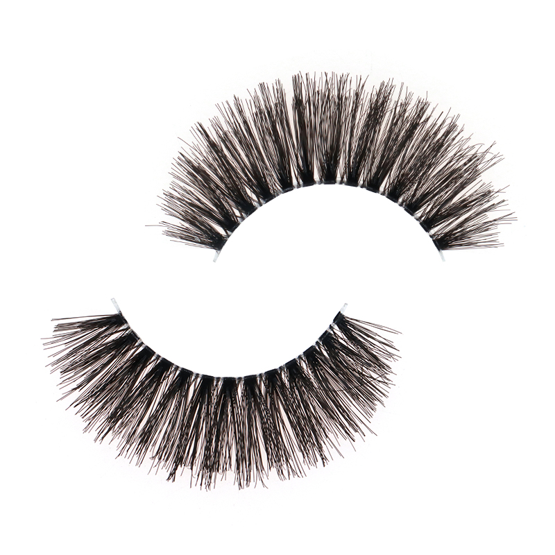 Soft Clear Band Human Hair Lashes #FH07