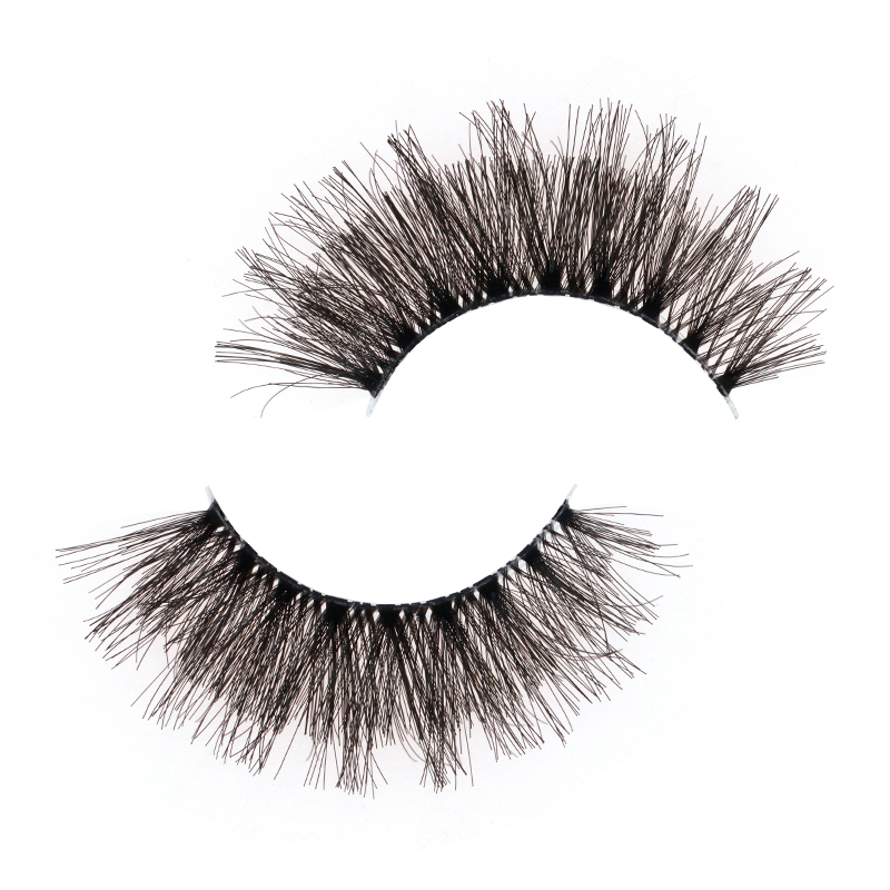 Soft Clear Band Human Hair Lashes #FH08