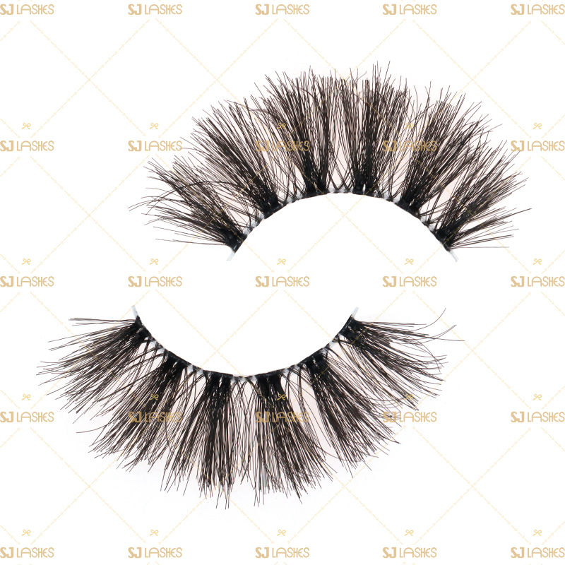 Soft Clear Band Human Hair Lashes #FH09