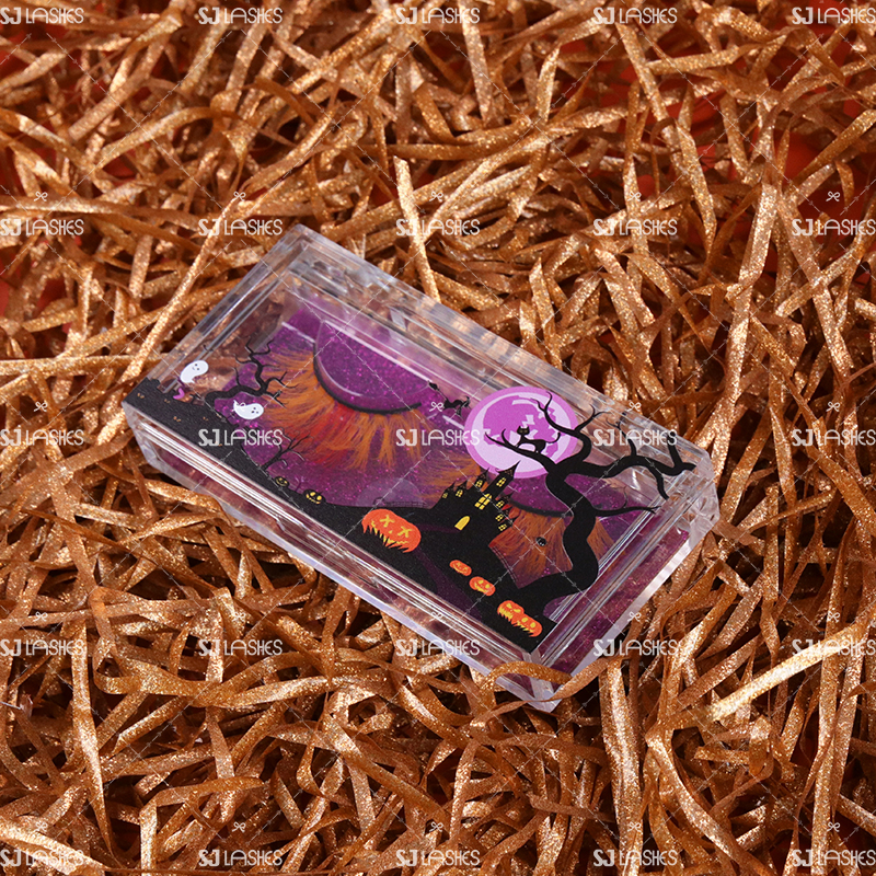 Acrylic Clear Lash Case for Halloween #SJHY04