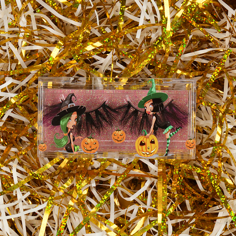 Acrylic Clear Lash Case for Halloween #SJHY11