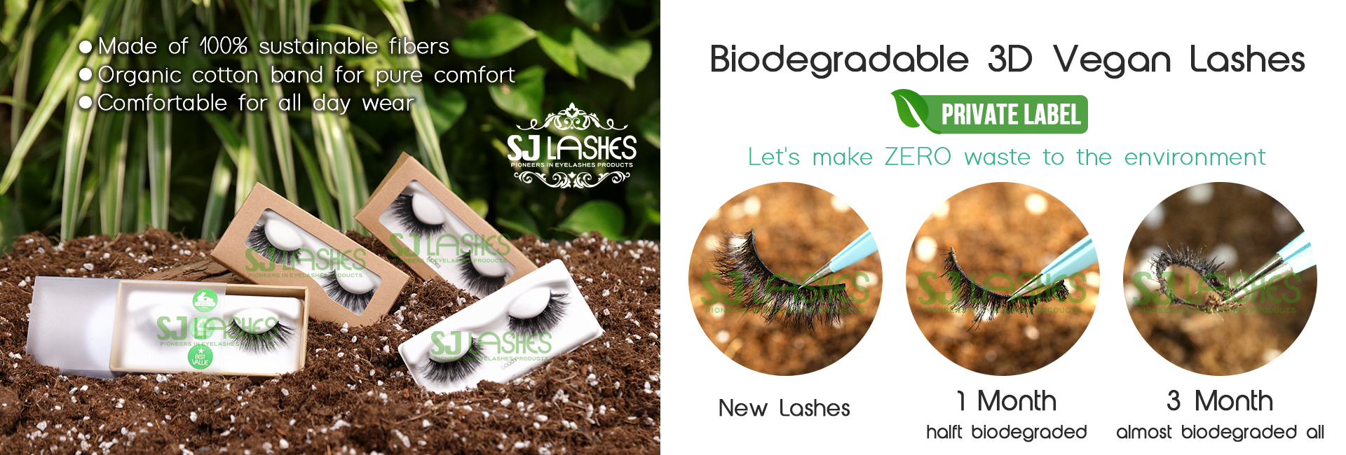 Biodegradable 3D Vegan Lashes