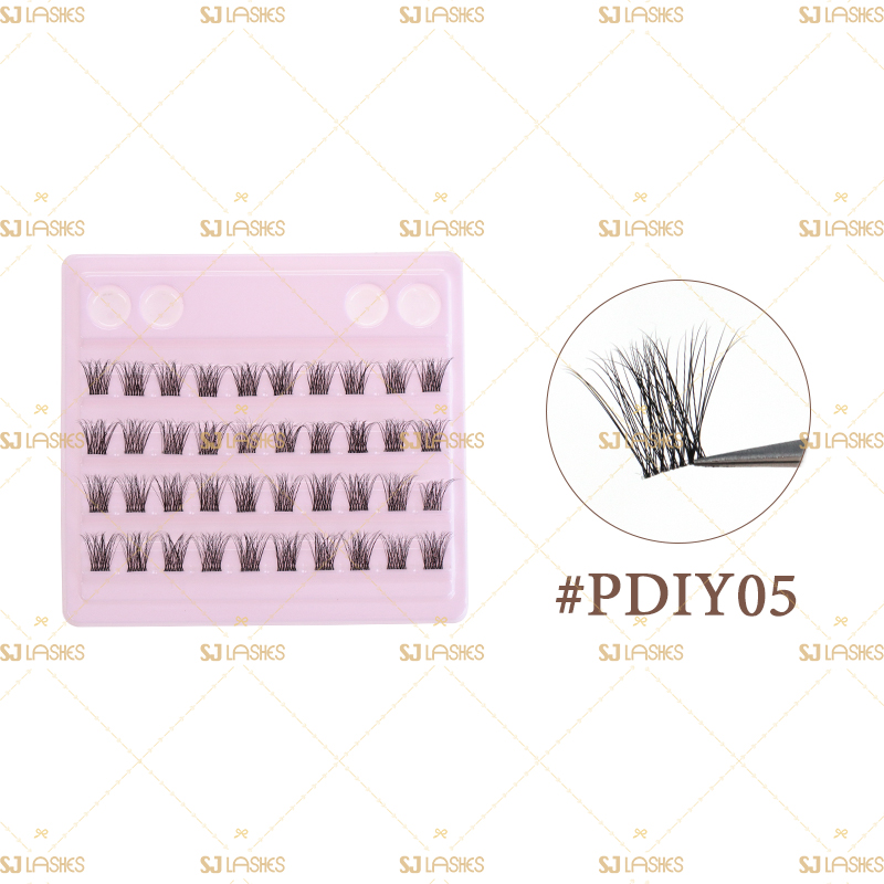 Wholesale Knot-Free Cluster Individual Lashes #PDIY05 Private Label