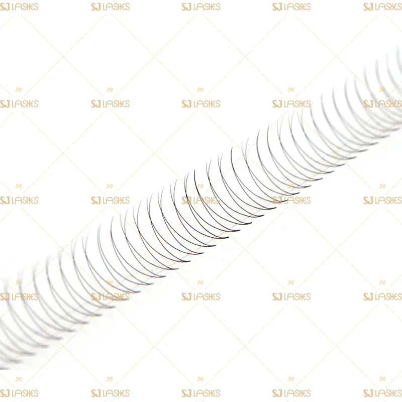 2D Wide Fan Lashes with Short Steam Middle Tape