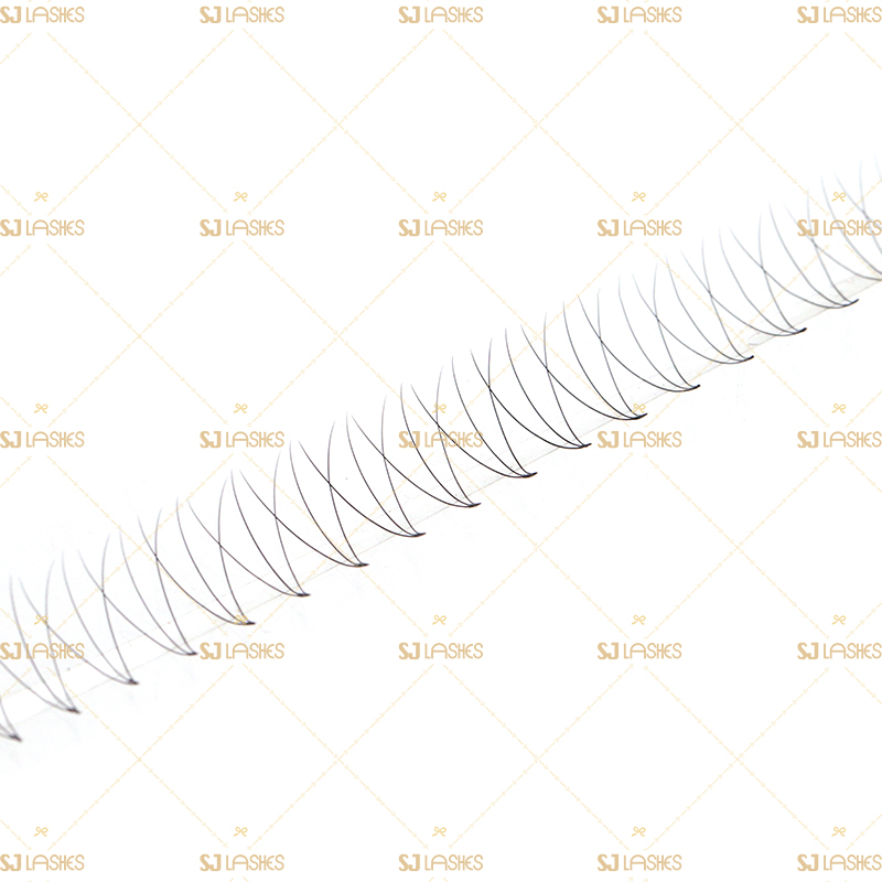 3D Wide Fan Lashes with Short Steam Middle Tape