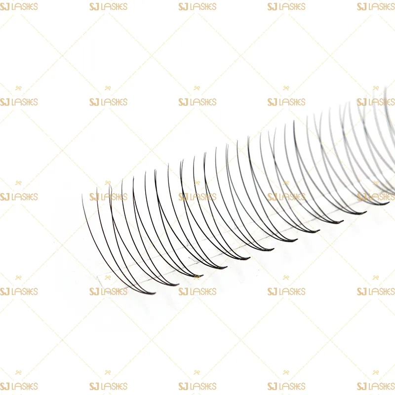 3D Wide Fan Lashes with Short Steam Middle Tape