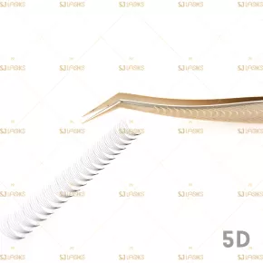 5D Wide Fan Lashes with Short Steam Middle Tape