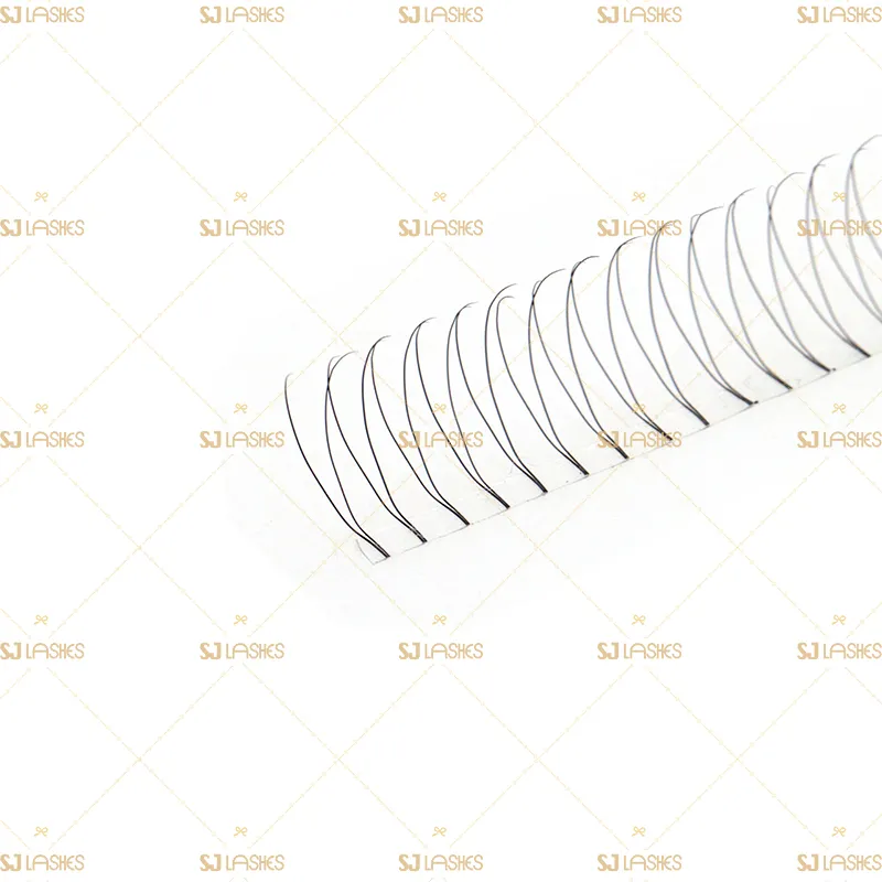 2D Wide Fan Lashes with Long Steam Roots Tape