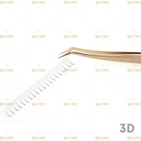 3D Wide Fan Lashes with Long Steam Roots Tape