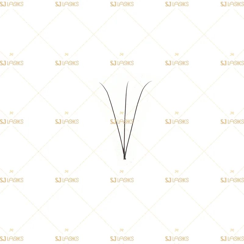 3D Wide Fan Lashes with Long Steam Roots Tape