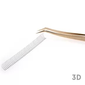 3D Wide Fan Lashes with Long Steam Roots Tape