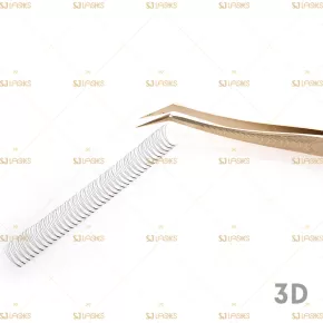 3D Wide Fan Lashes with Long Steam Roots Tape