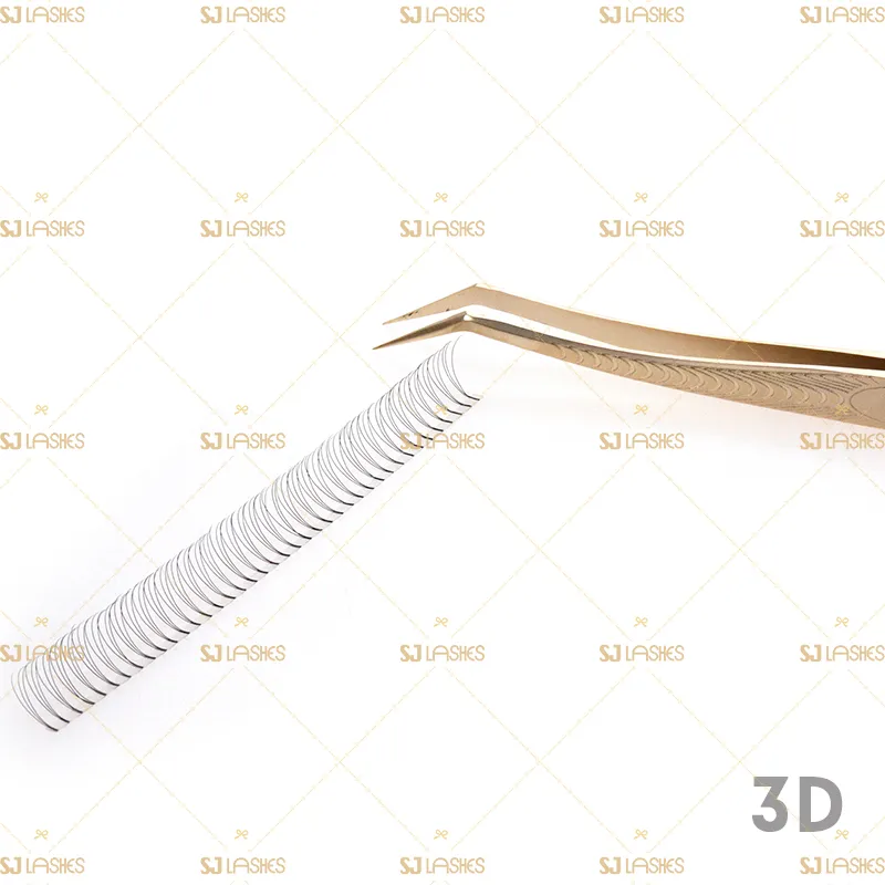3D Wide Fan Lashes with Long Steam Roots Tape