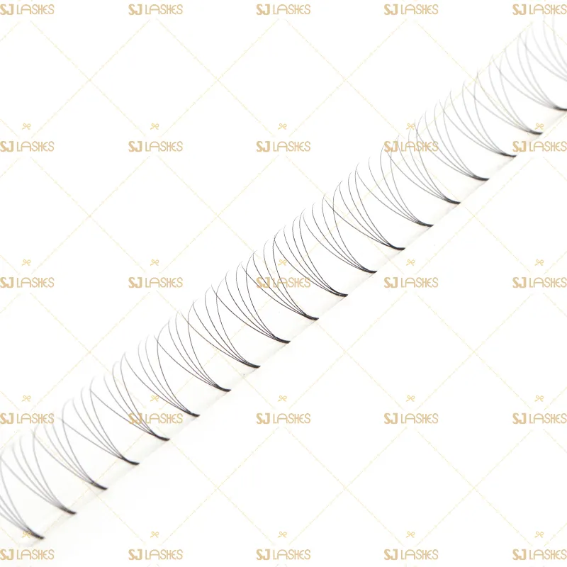 4D Wide Fan Lashes with Long Steam Roots Tape