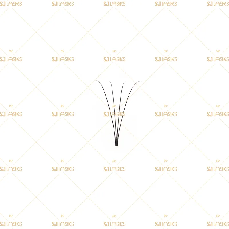 4D Wide Fan Lashes with Long Steam Roots Tape