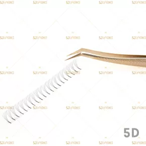 5D Wide Fan Lashes with Long Steam Roots Tape
